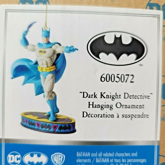 DC Comics Jim Shore Enesco Batman Dark Knight Detective Silver Age Ornament NIB - Picture 6 of 7